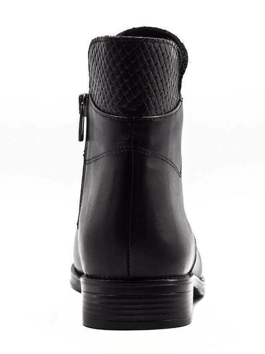 91113 Leather Women's Ankle Boots Black