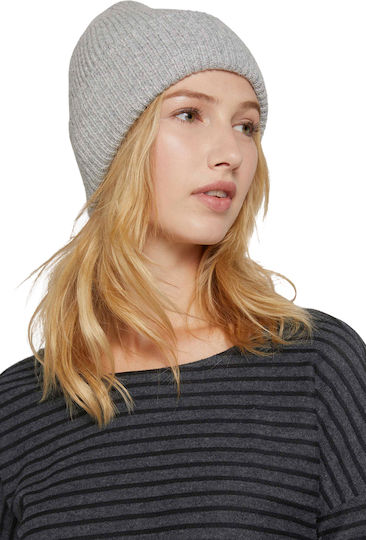 Шапка Женски Шапка с Ребреста Плетка Light Silver Grey Mélange