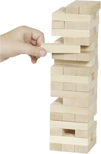 Board Game Wobble Tumbling Tower for 2 Players 4+ Years Old (EN) Goki