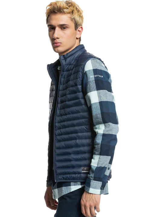 Scaly Ärmellos Jacke Puffer Marineblau