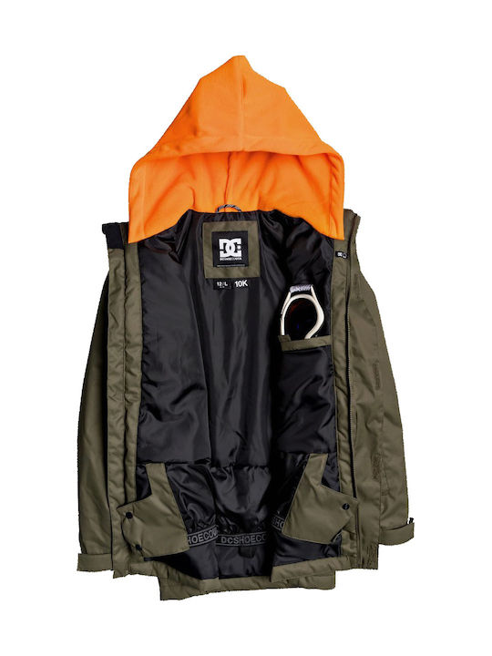 DC Kinderparka Lang mit Kapuze Khaki Snow Union