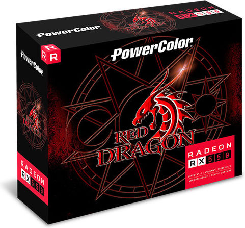 PowerColor Radeon RX 550 4GB GDDR5 Red Dragon Graphics Card (AXRX 550 4GBD5-HLE)