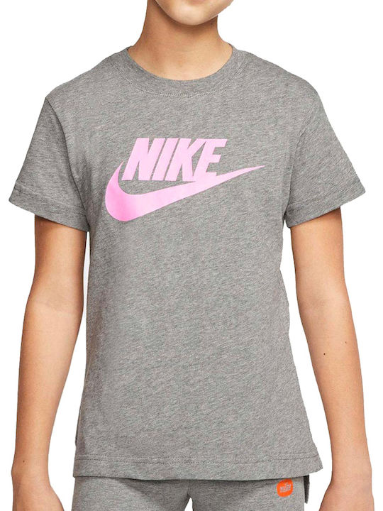 Children's Blouse Short Sleeve Gray Basic Futura