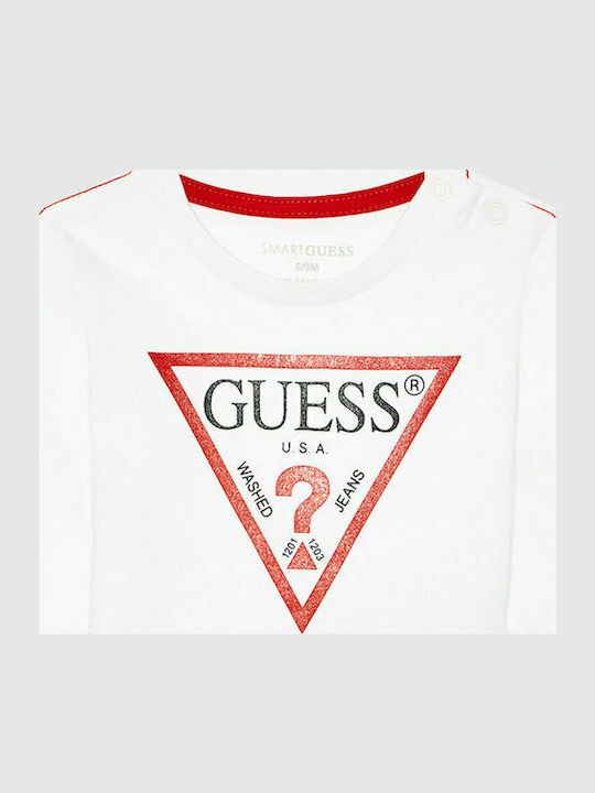 Kids Long-sleeved White Top