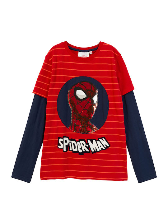 Παιδική Μπλούζα Μακρυμάνικη Κόκκινη Spider