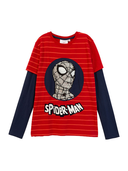 Παιδική Μπλούζα Μακρυμάνικη Κόκκινη Spider