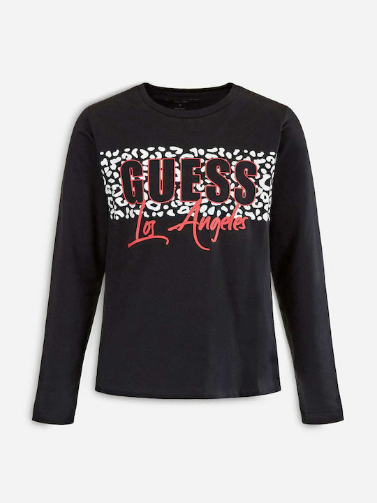 Guess Kids' Blouse Long Sleeve Black