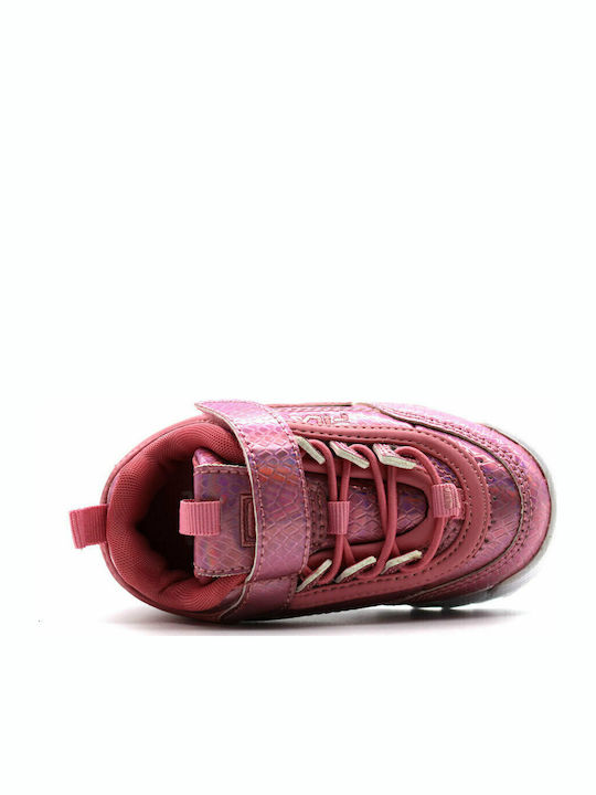 Disruptor E Παιδικά Sneakers με Σκρατς Ροζ