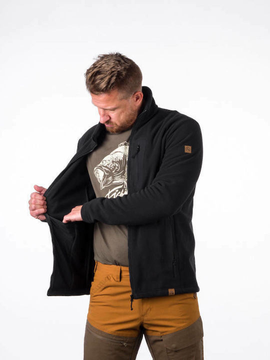Franklin Men's Fleece Cardigan Black