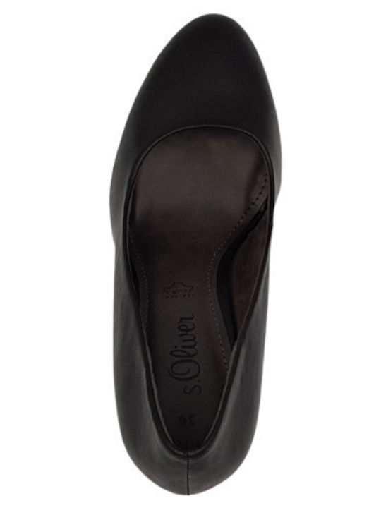 Leder Pumps Schwarz