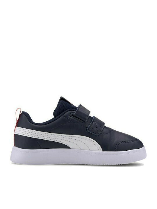 Courtflex Kids Sneakers with Scratch Navy Blue