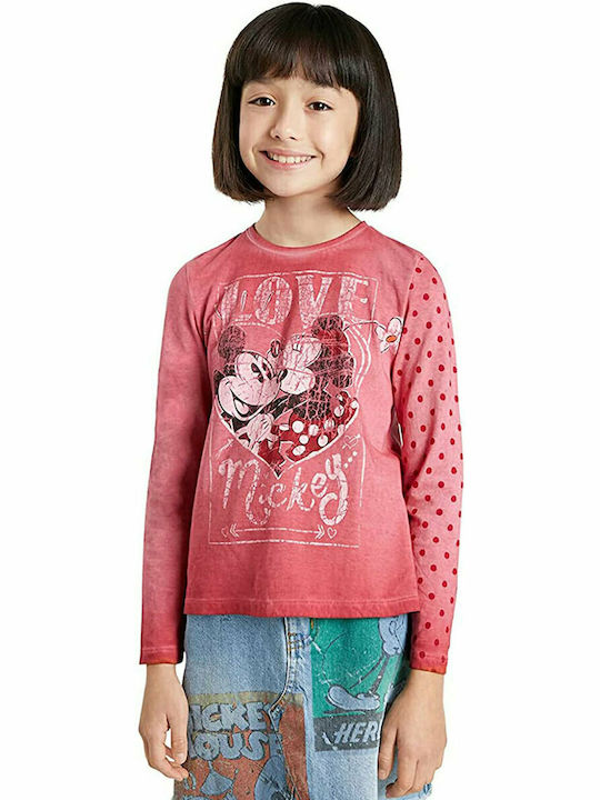 Детска блуза Розова Love Mickey