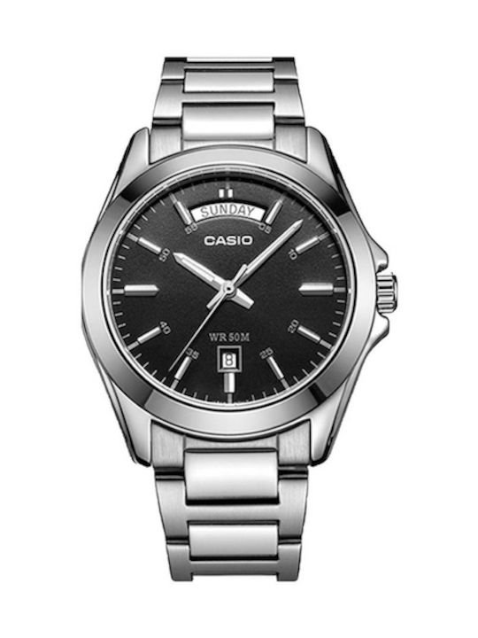 Casio Watch Battery with Silver Metal Bracelet