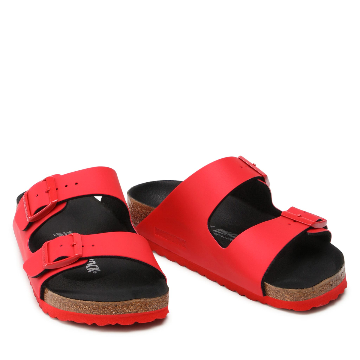 dark red birkenstocks