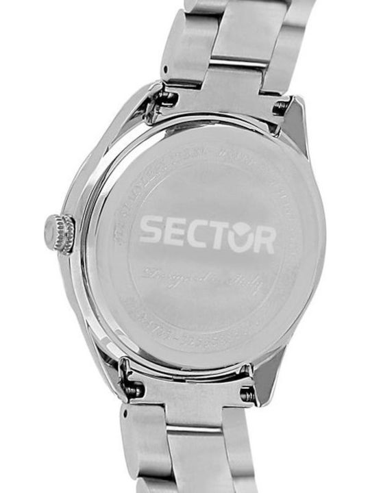 Sector Γυναικείο Ρολόι 36mm Μπαταρίας με Ασημί Μεταλλικό Μπρασελέ