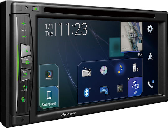 Pioneer Car Audio System 2DIN (Bluetooth/USB/AUX/WiFi/GPS/Apple-Carplay/Android-Auto) with Touch Screen 6.2" & Detachable Face