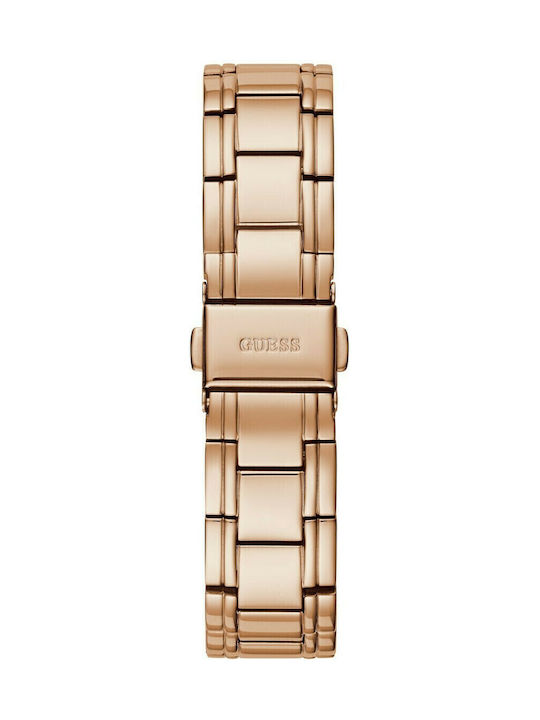 Guess Aura Damen Uhr mit Rose Gold Metallarmband
