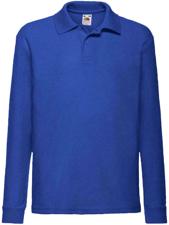 Kids' Polo Long Sleeve Blue