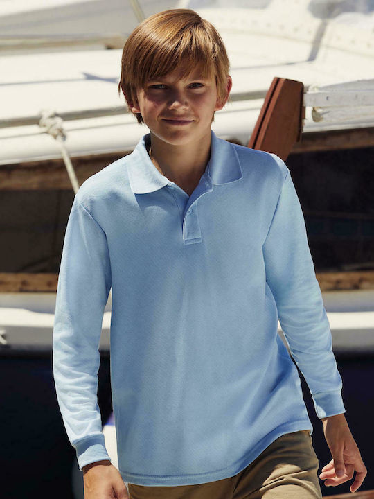 Kids' Polo Long Sleeve Blue