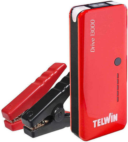 Telwin Drive 13000 Portable Car Battery Jump Starter 1500A with Power Bank / Φακό / USB 12V