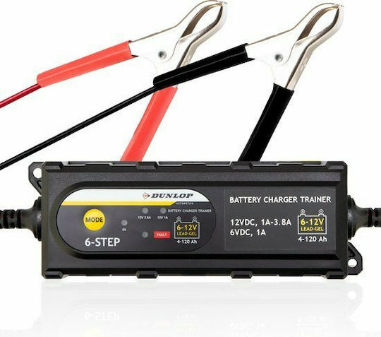 Dunlop Smart Charger Battery Autobatterieladegerät 6/12V 3.8A
