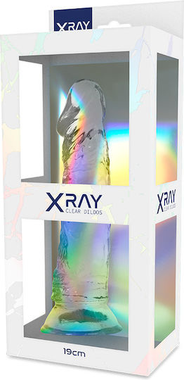 Dream Love XRay Cock Ρεαλιστικό Dildo με Βεντούζα Clear 19cm