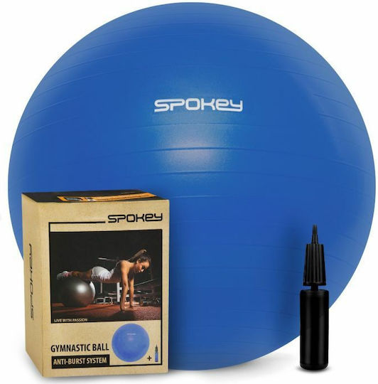 Spokey Fitball Bl Gymnastic Pilates Ball 55cm in Blue Color