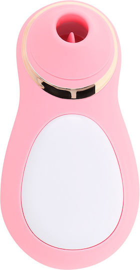 Ohmama Αναρροφητής με Δόνηση Clit Stimulating Vibrating Tongue Pink