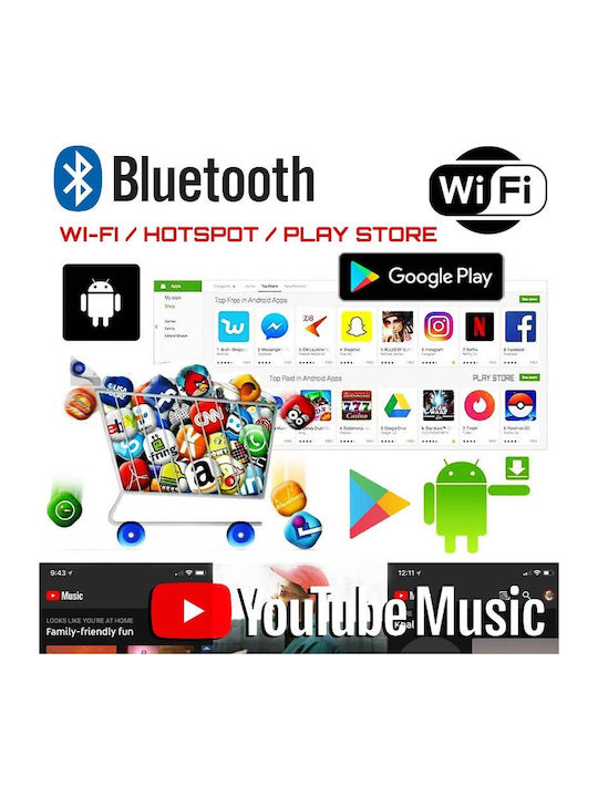 Auto-Audiosystem für Peugeot 107 2005-2014 (Bluetooth/USB/AUX/WiFi/GPS/Apple-Carplay/Android-Auto) mit Touchscreen 10"