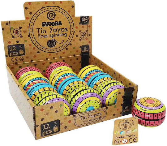 Svoora Γιο Γιο Tin Funky Party για 5+ Ετών (Διάφορα Σχέδια) 1τμχ