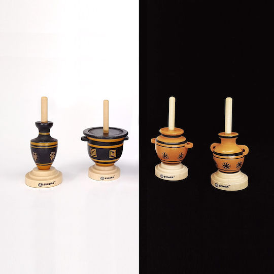 Svoora Ξύλινη Σβούρα Spinning Ancient Greek Vases για 5+ Ετών