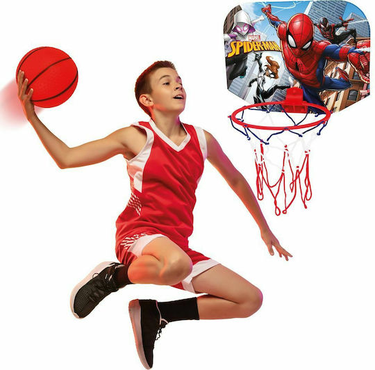 AS Indoor & Outdoor Over Door Basketball Hoop with Ball Spiderman