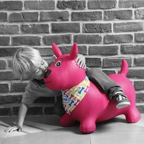 Ludi Hopfen Hopfen Hund Bouncing Dog für 1+ Jahr alt Jahre Rosa 48cm.