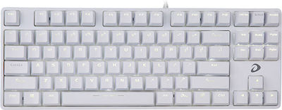 Dareu EK87 Gaming Mechanical Keyboard Tenkeyless with Custom Red switches and Illuminated keys (English US) White