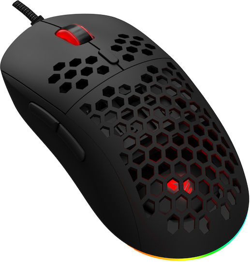 Savio Hex-R RGB Gaming Gaming Maus 12000 DPI Schwarz
