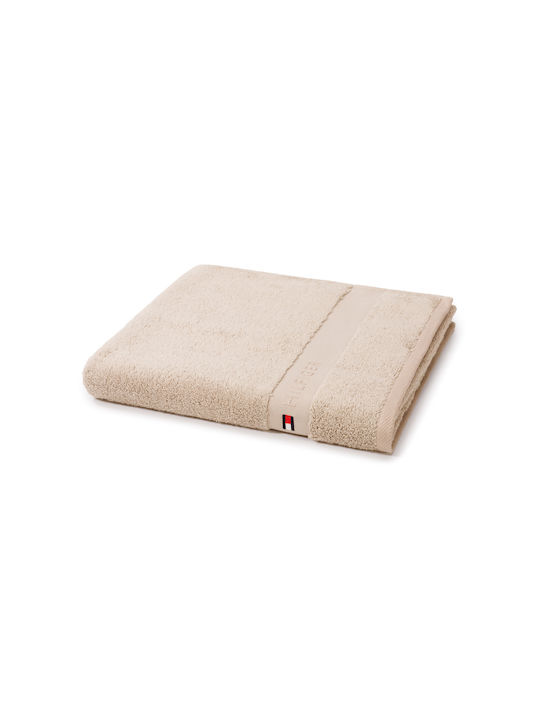 Tommy Hilfiger Badehandtuch Legend 9501781 70x140cm. Sand Gewicht 540gr/m²