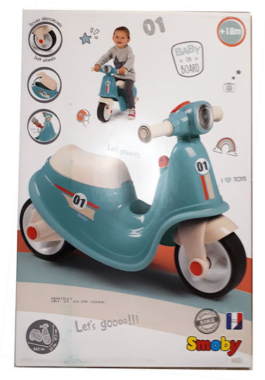 Smoby Scooter Ride On For 12+ Months Blue