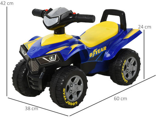 HomCom Γουρούνα Ride On για 12+ μηνών με Ήχους Μπλε