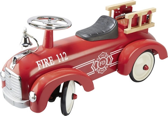 Goki Fire Brigade Αυτοκινητάκι Ride On για 12+ μηνών Κόκκινο