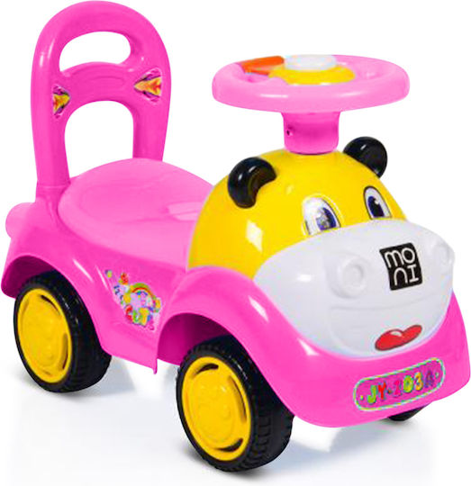 Moni Super Car Animal Ride On Pentru 12+ Luni Roz