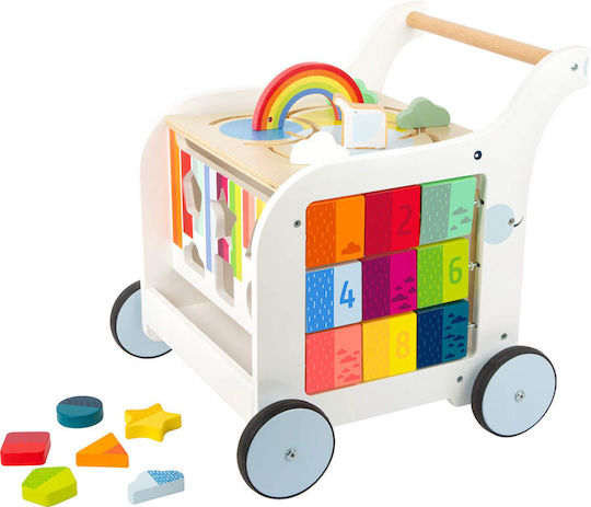 Small Foot Baby Push Walker Elephant for 12+ Months White