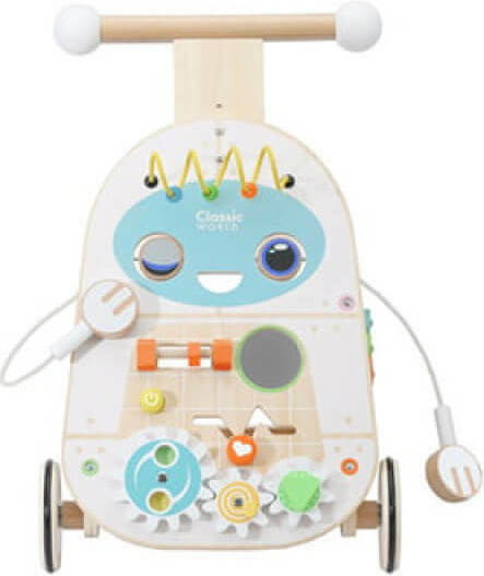 Classic World Robot Walker Pentru 12+ Luni Albă