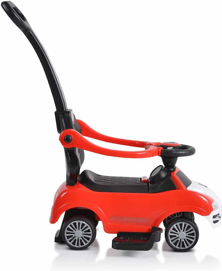 Moni Rider 308 Количка Езда На с Ръкохватка За Родител За 12+ Месеца Червена