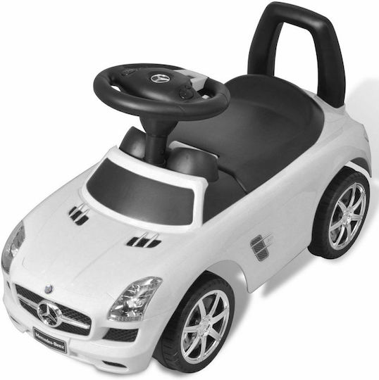 vidaXL Mercedes Benz Foot Powered Baby Push Walker Ride On for 12+ Months White