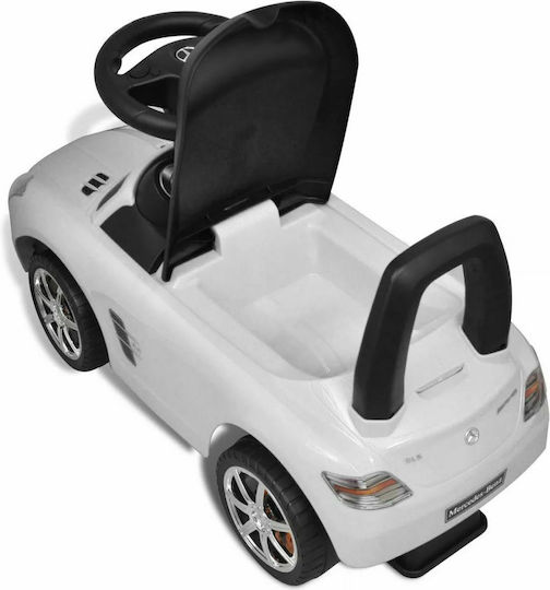 vidaXL Mercedes Benz Foot Powered Baby Push Walker Ride On for 12+ Months White