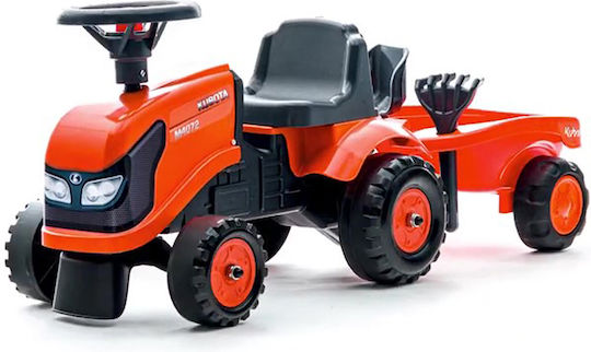 Falk Baby Kubota Tractor Ride On για 12+ μηνών Κόκκινο
