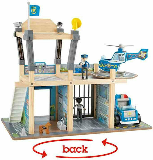 Hape Metro Police Department Playset Γκαράζ Αστυνομικό για 3+ Ετών