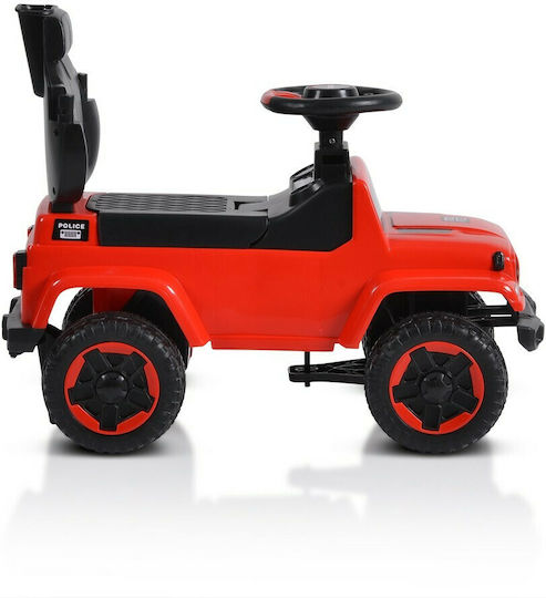 Moni Police Car Ride On with Parental Handle for 12+ Months Red