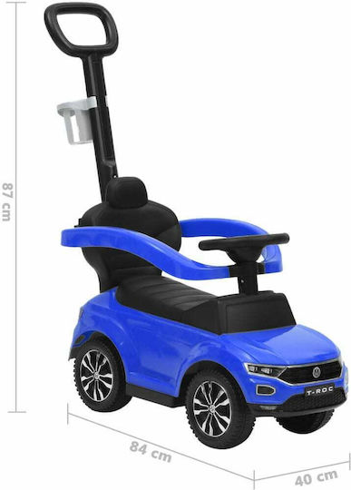 vidaXL Volkswagen T Roc Αυτοκινητάκι Ride On με Χειρολαβή για 12+ μηνών Μπλε