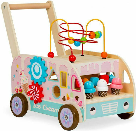 Ecotoys Eiscreme-Verkauf aus Holz Für 3+ Jahre 12Stück